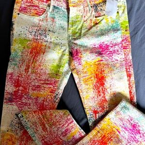 NEW! H&M LIMITED EDITION - Women's Skinny Jeans - Paint style - sz 30